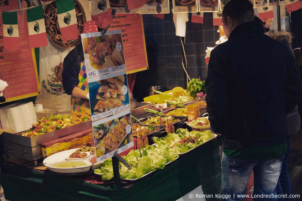 Marché street food Brick Lane Londres Sunday Upmarket