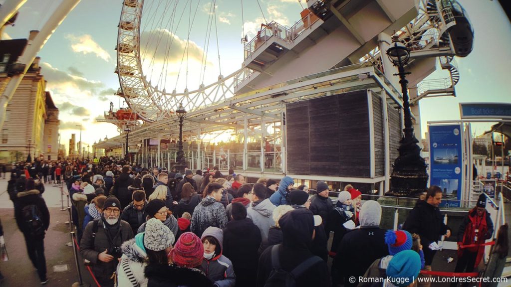 London Eye Grande Roue Londres Temps d'attente