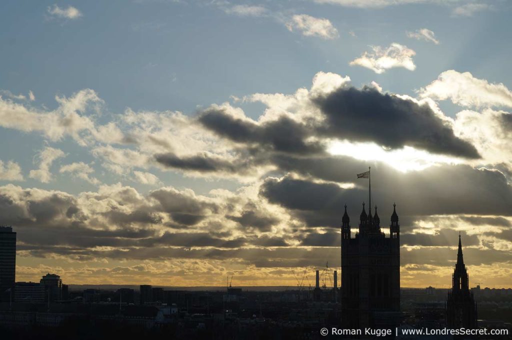 London Eye Grande Roue Londres Contre-Jour