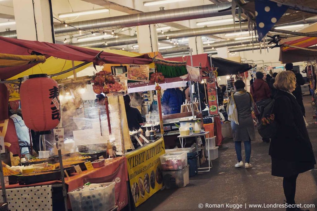 Marché street food Brick Lane Londres Sunday Upmarket