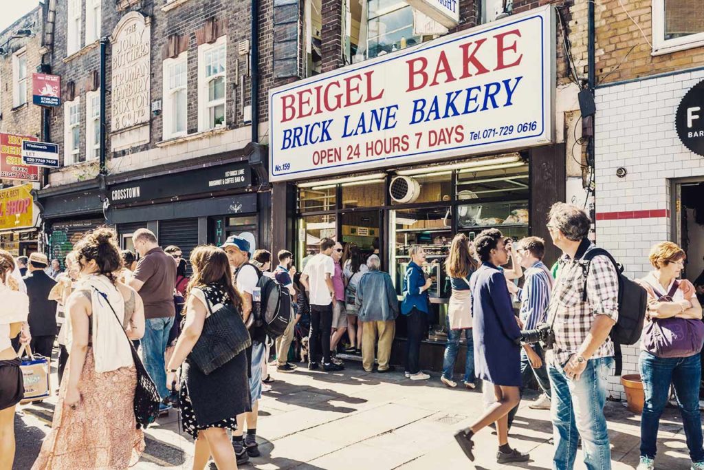 Marché Brick Lane Market Londres Beigel Bake Bakery