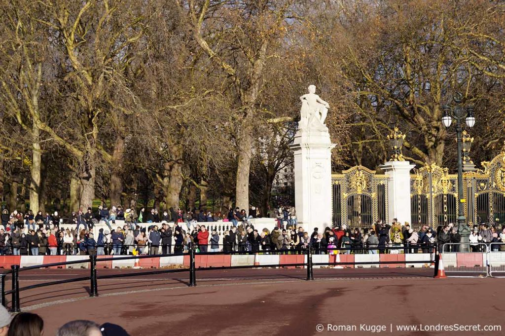 Releve de la garde Buckingham Palace Murs Hyde Park