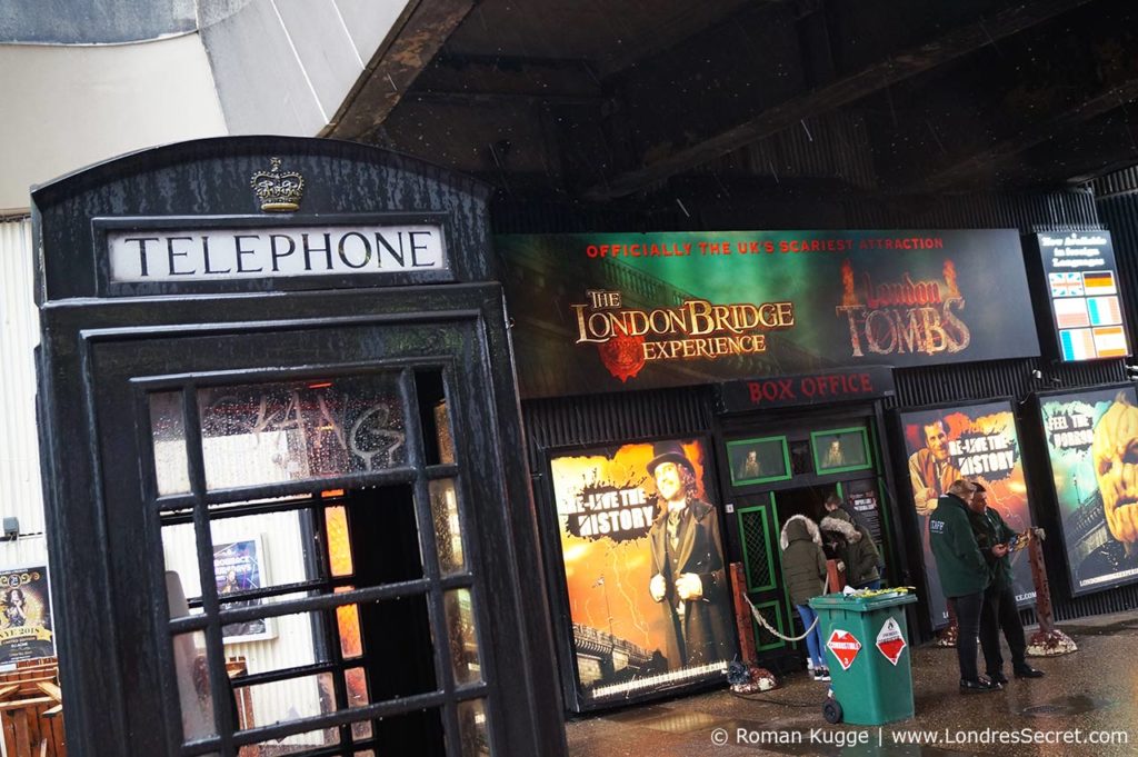 London Bridge Experience & Tombs attraction maison hantée Londres