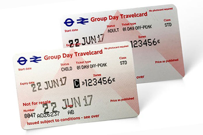Ticket groupe classes scolaires métro Londres Group Day Travelcard