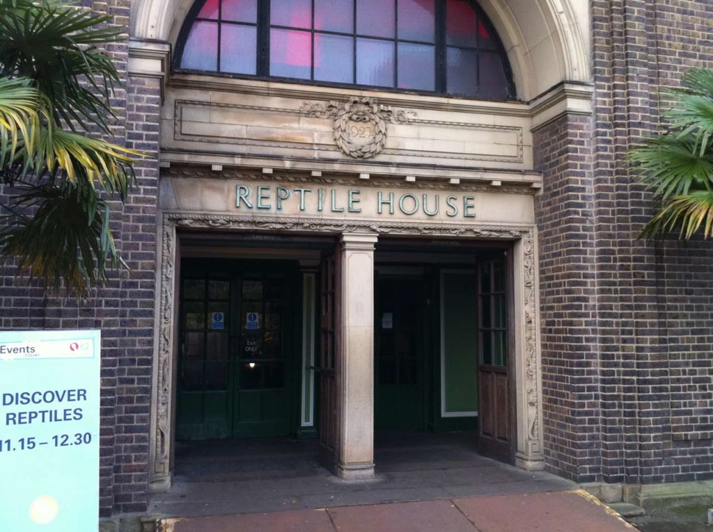 Reptile House Zoo de Londres lieu de tournage Harry Potter