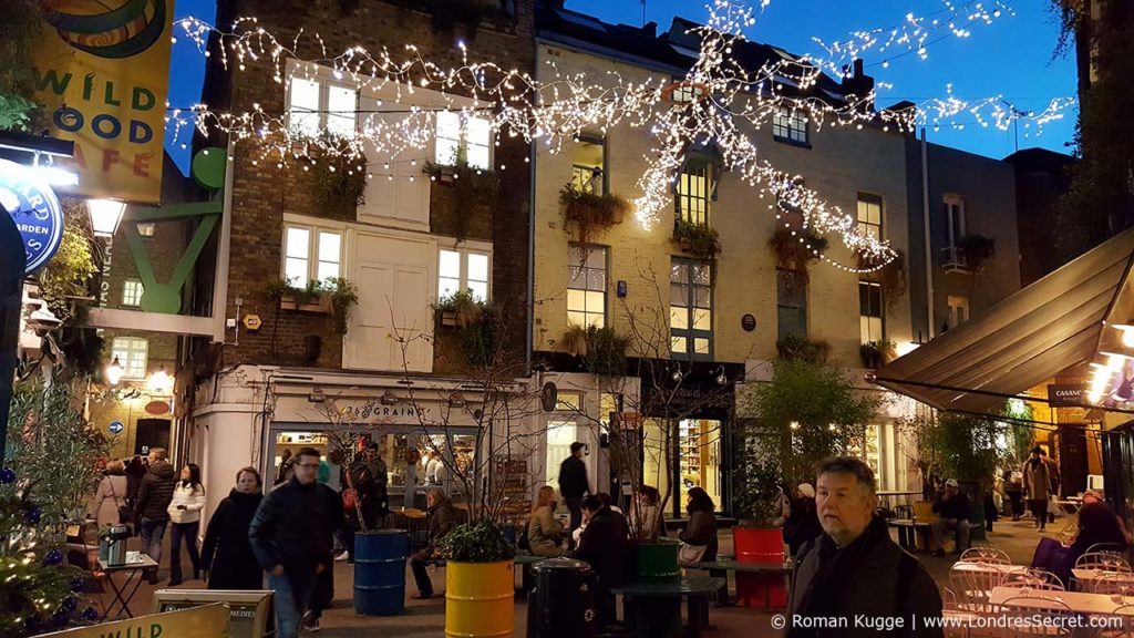 Neal's Yard illuminations de Noël