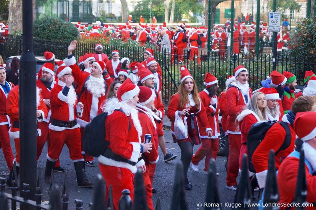 Santa Con Santa Run Père Noel à Londres