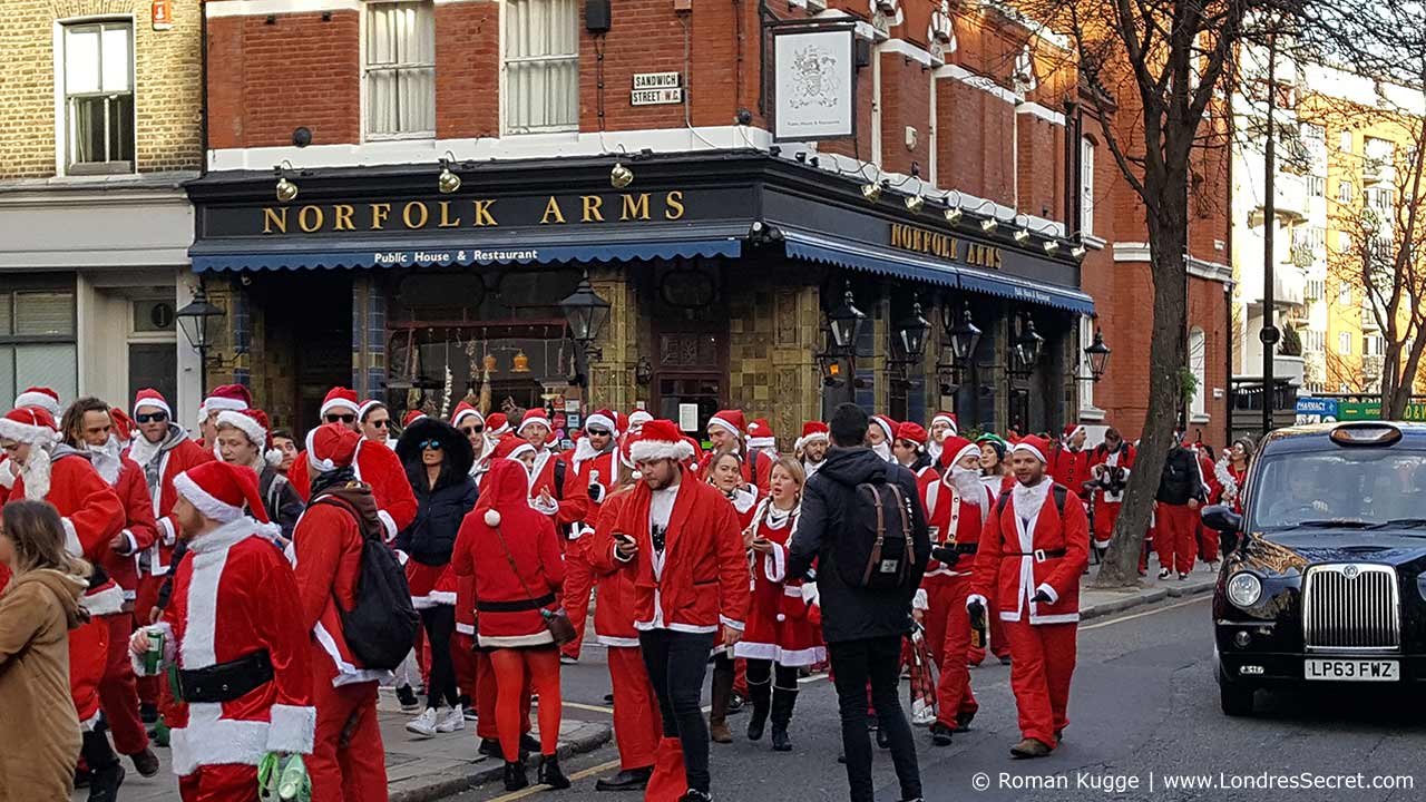 Santa Con Santa Run Père Noel à Londres