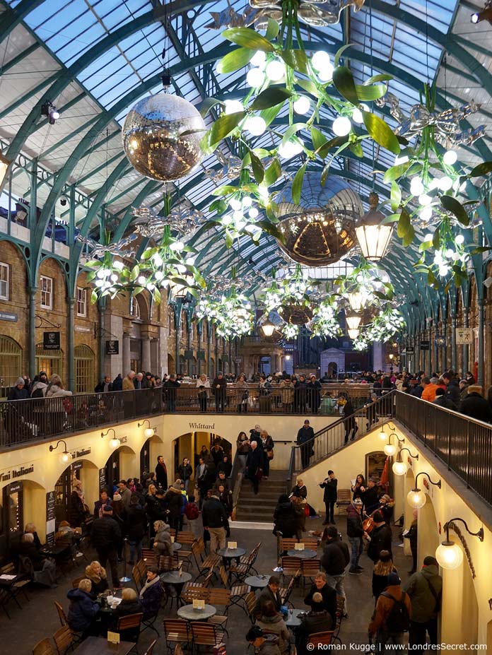 Apple Market à Covent Garden à Noël