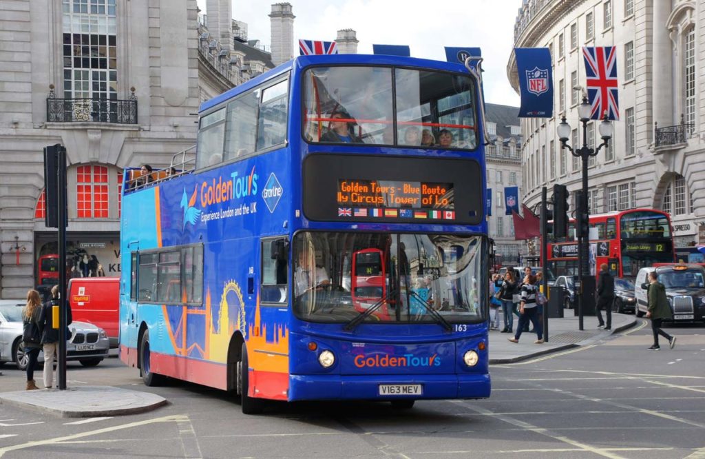 Bus touristique Londres Golden Tours