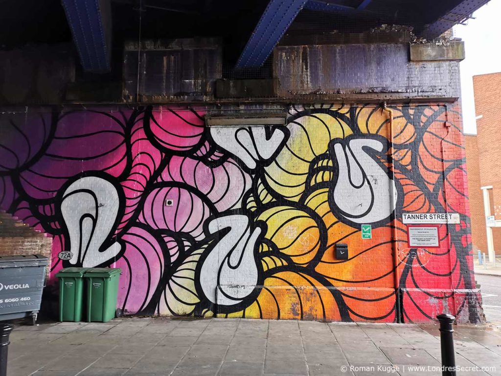 Graffiti Marché Maltby Street Market à Londres